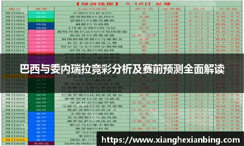 巴西与委内瑞拉竞彩分析及赛前预测全面解读
